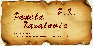 Pamela Kasalović vizit kartica